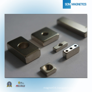 Block High Gauss Strong Counterbore Magnet